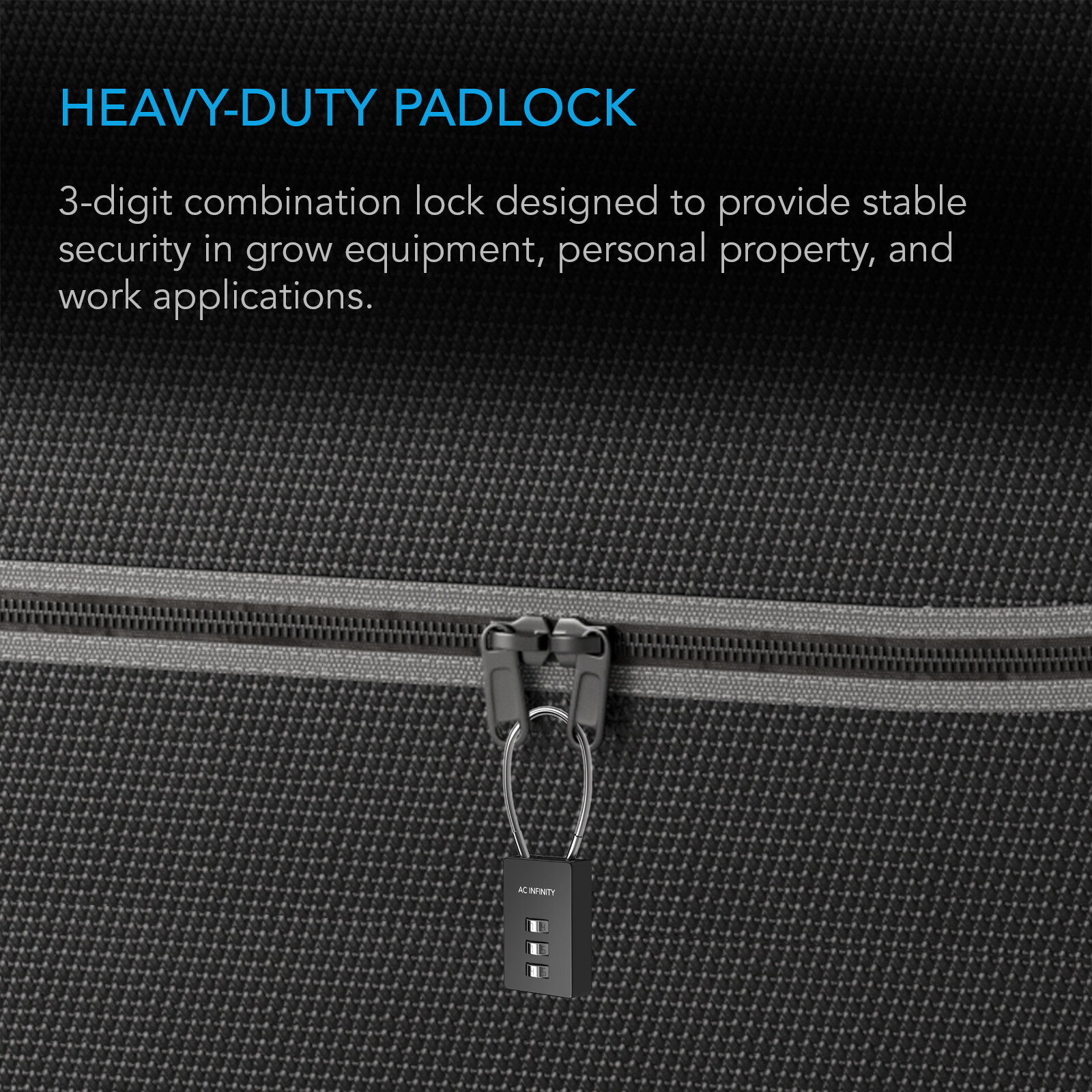 3-Digit Combination Lock, Steel Wire Cable Loop, 2-Pack