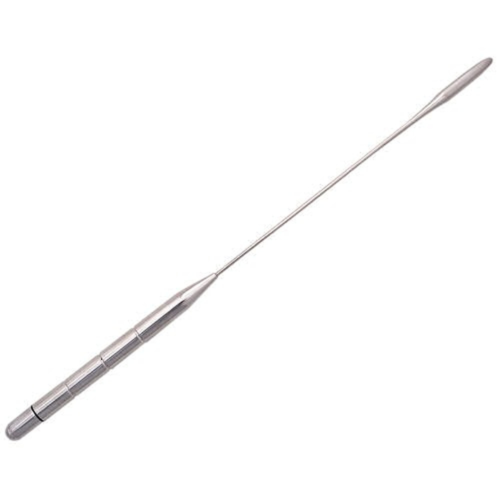 Titanium Tip Extra Long Vibrating Sound - Surgical Steel Male Urethral Sound