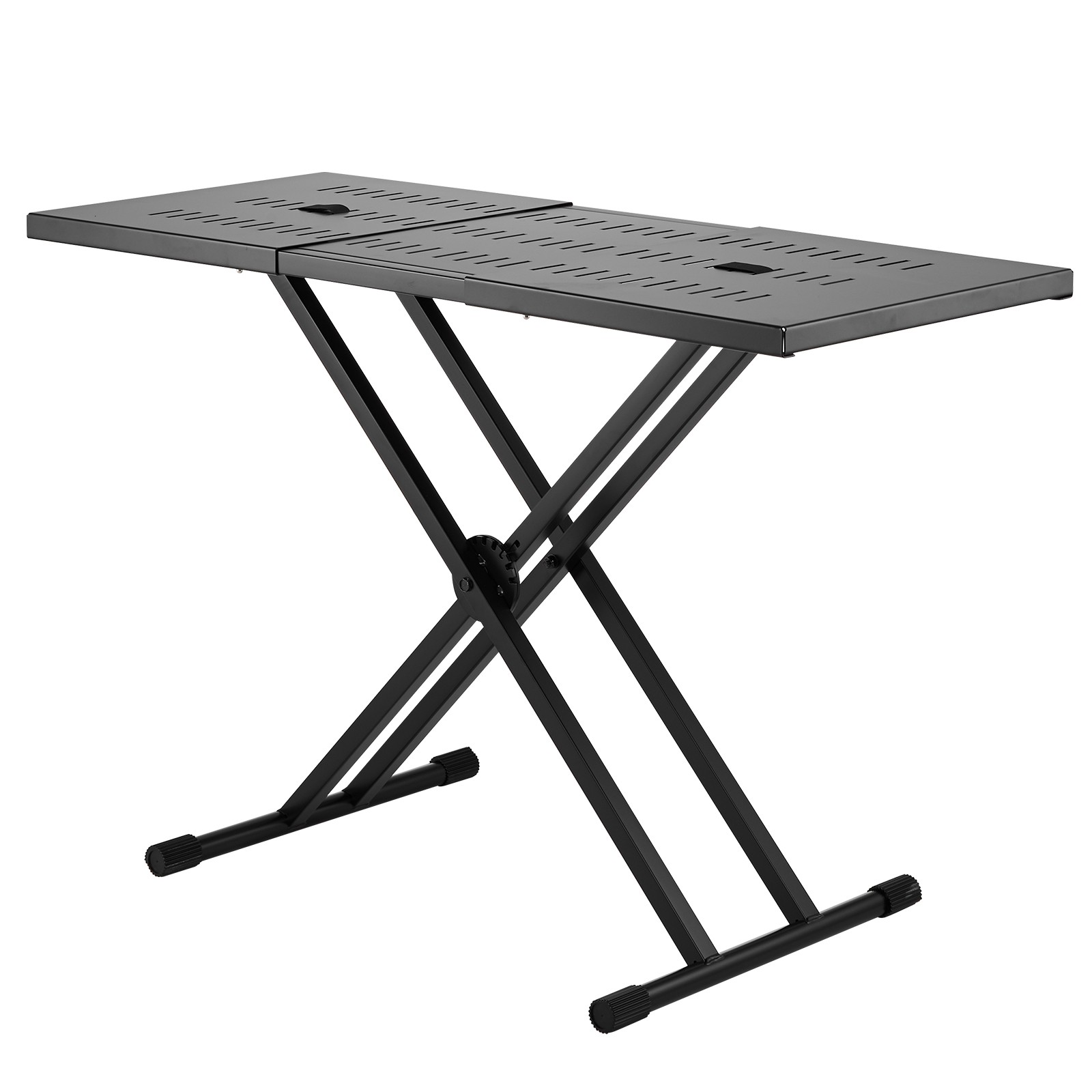 Uimoso Portable DJ Table with Adjustable Double-X Keyboard Stand