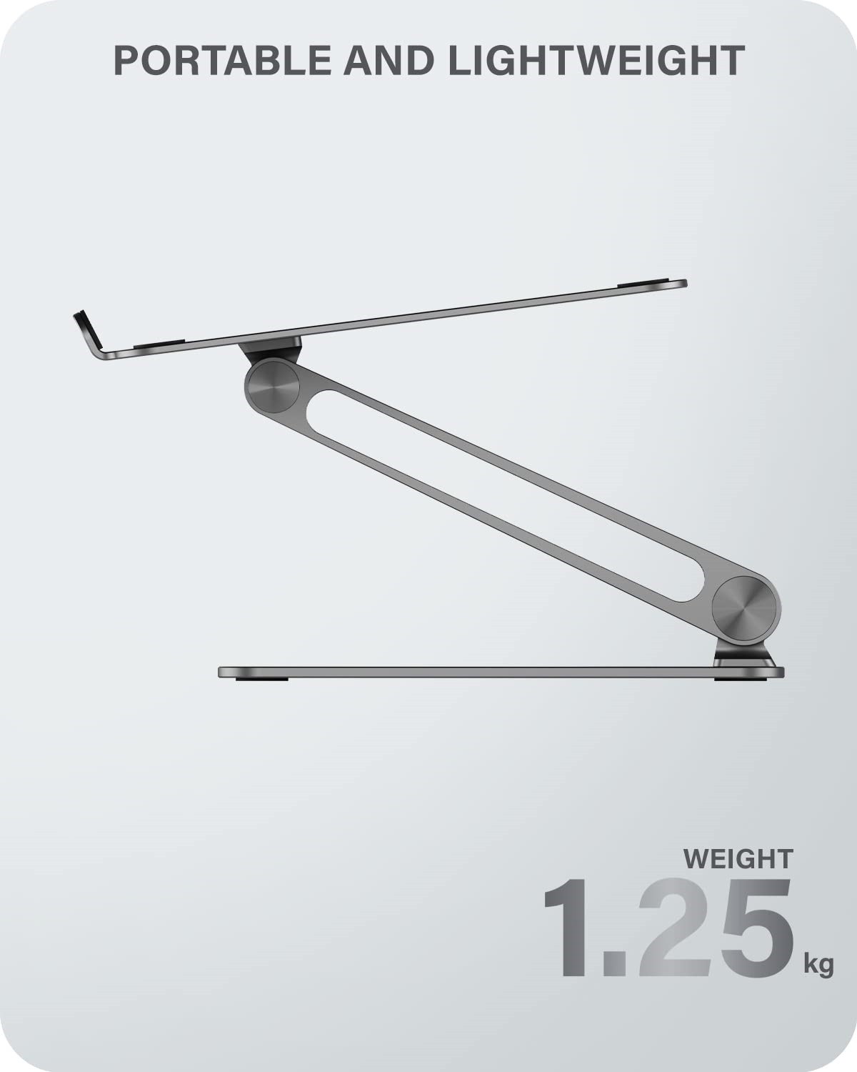 ALOGIC Elite Adjustable Laptop Stand, Ergonomic Riser Aluminium Design, Portable