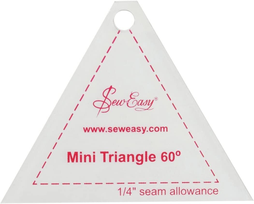 Sew Easy Mini triangle 60 degree patchwork quilting template NL4153.4