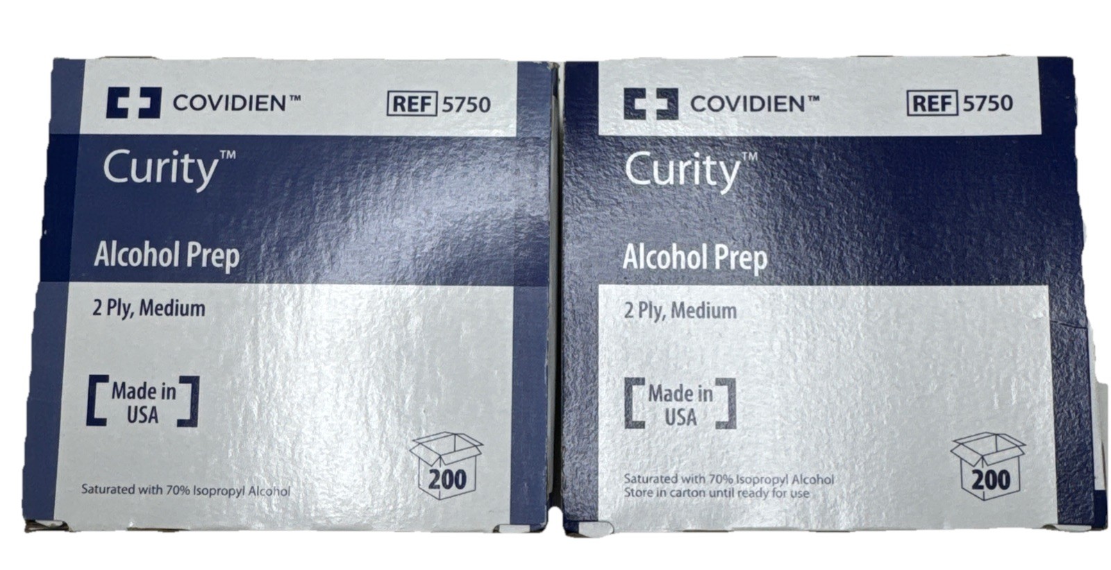 Webcol Alcohol Wipes 2Ply Medium 200 Count Lot 2