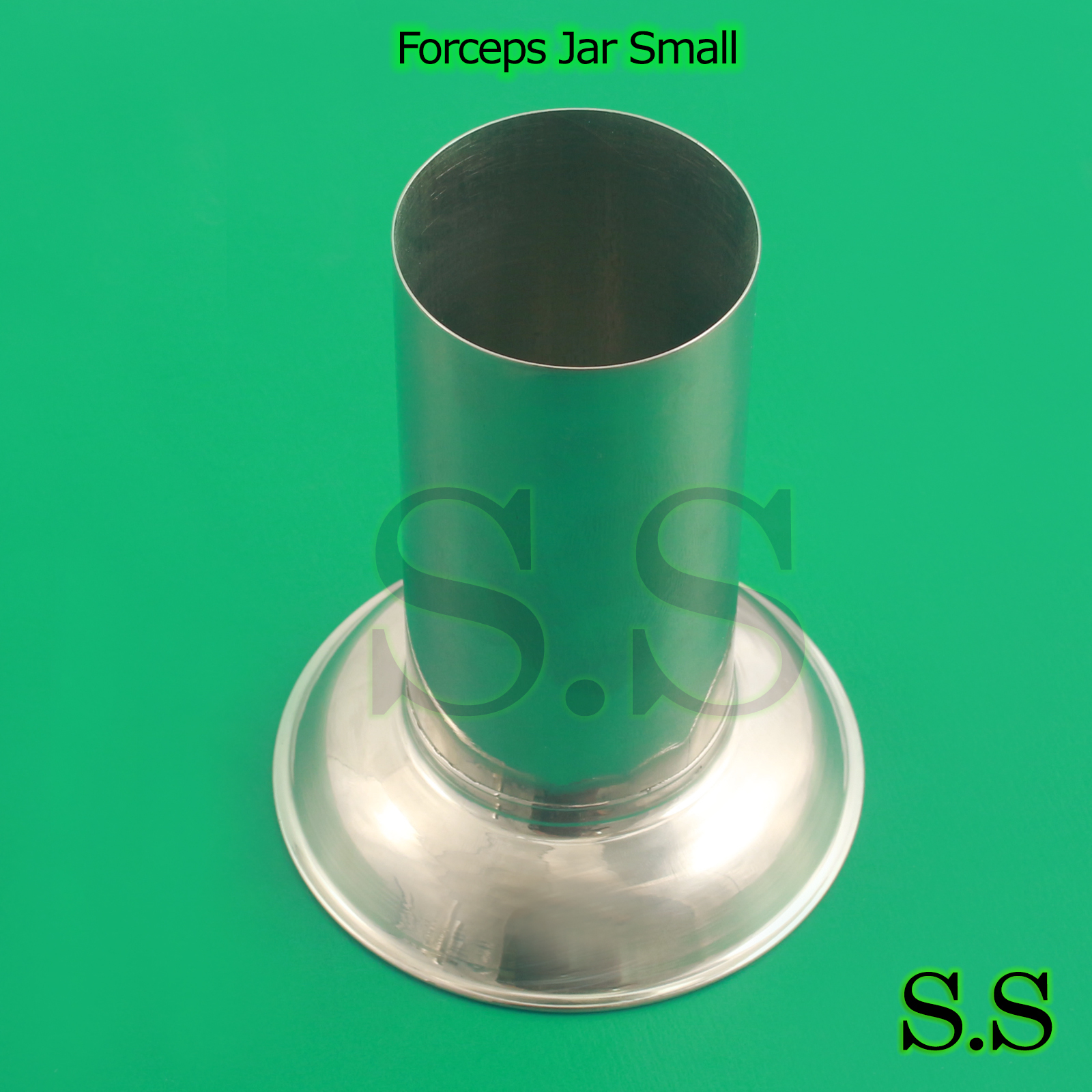 4" x 8" Forceps Jar Surgical Instruments Holloware Stainless Steel German Grade