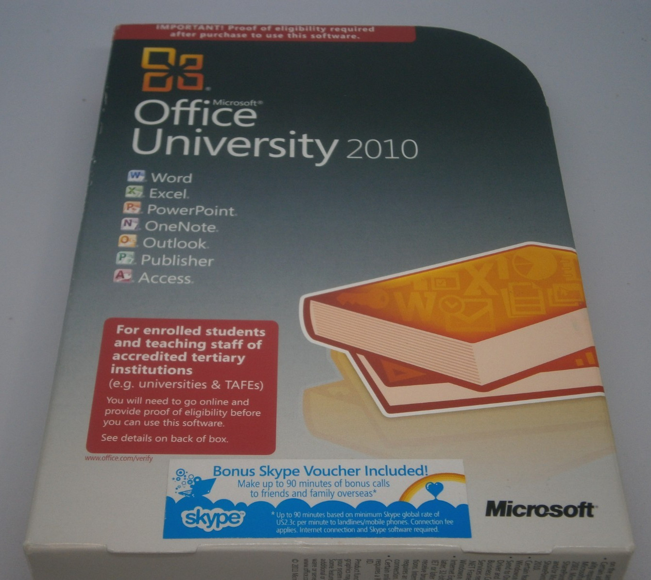 Microsoft Office University 2010 Software Suite Students & Staff- Free Postage!!