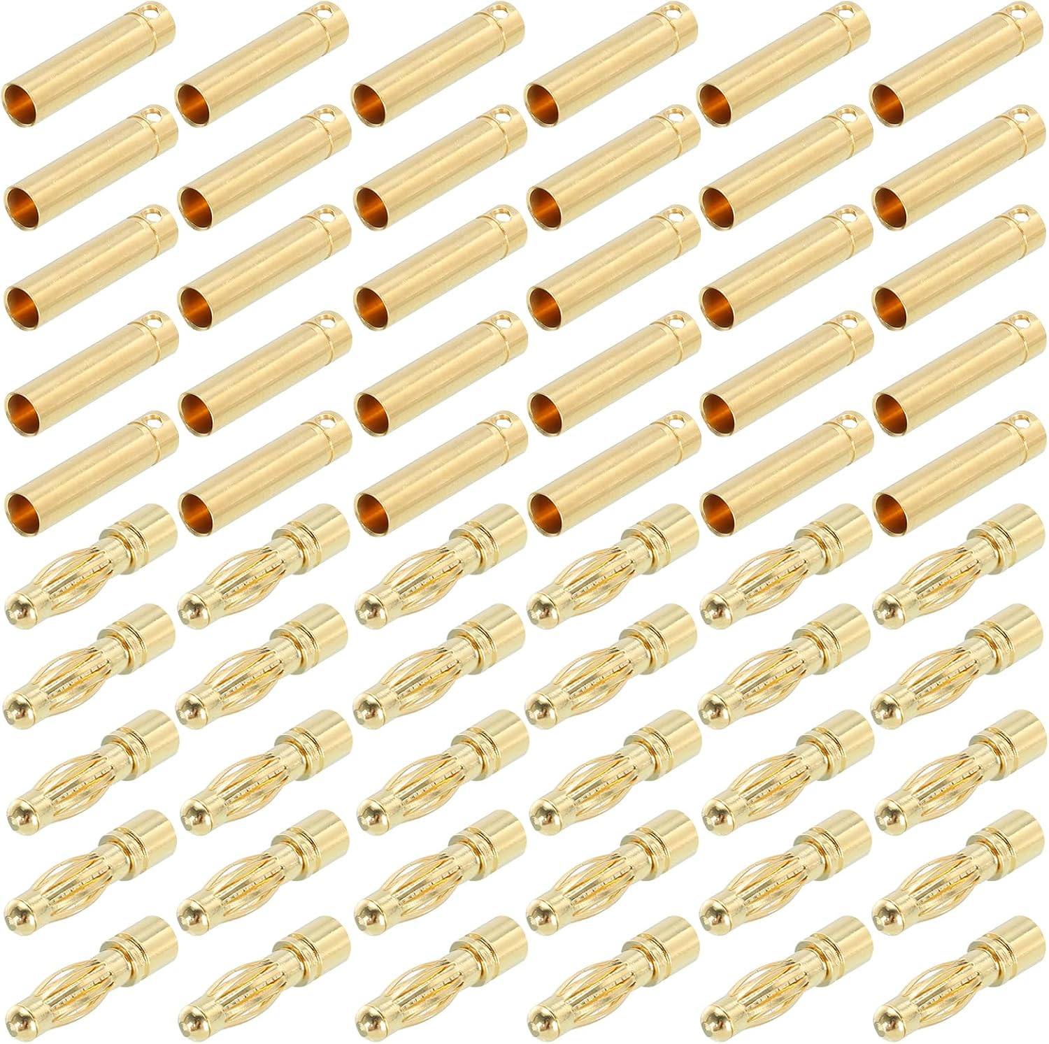 30 Pairs Banana Plugs Connector 4Mm Male Female Banana Plug for Speaker Wire RC