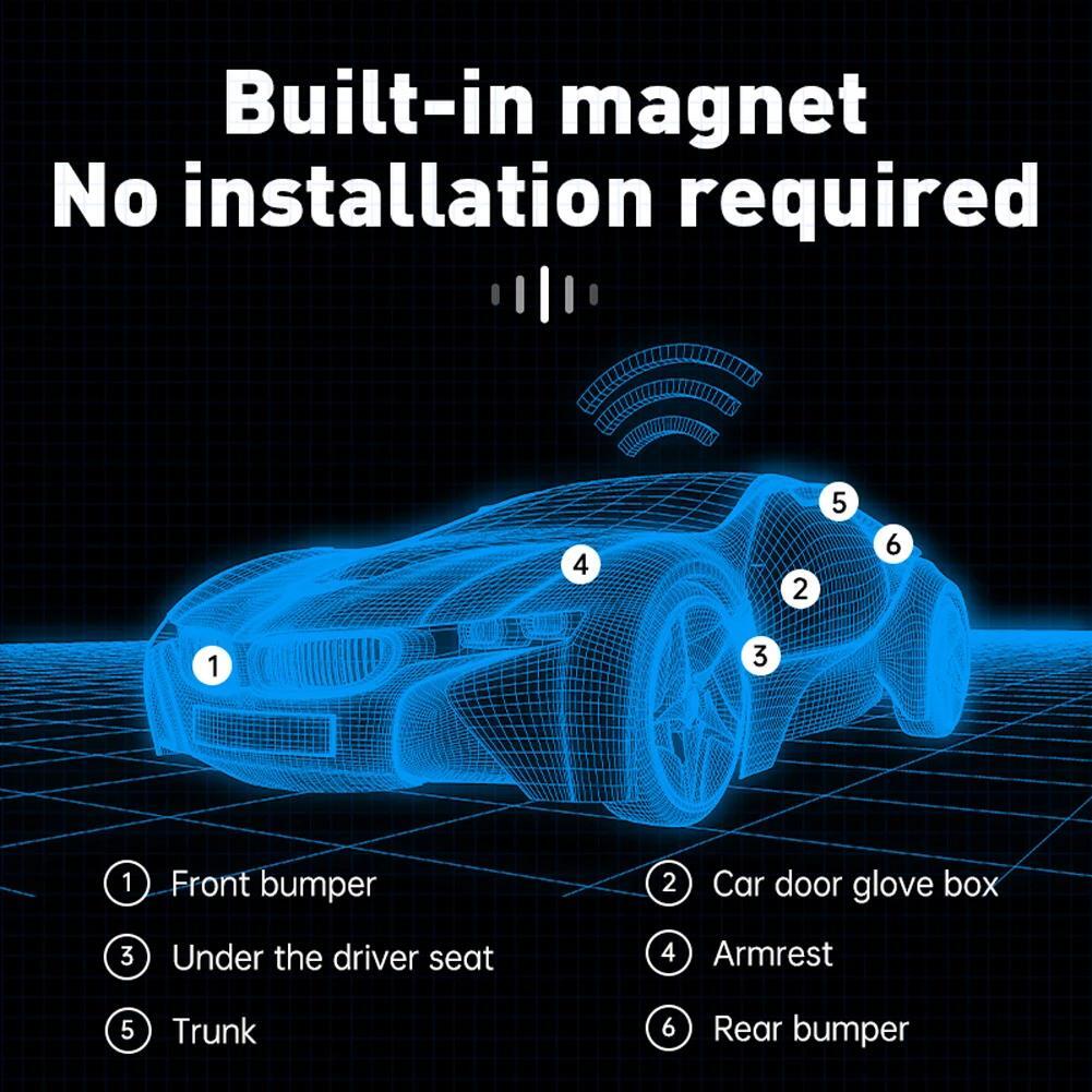 2Pcs Mini Car GPS Tracker Universal Magnetic Vehicle Tracking Device Wireless US