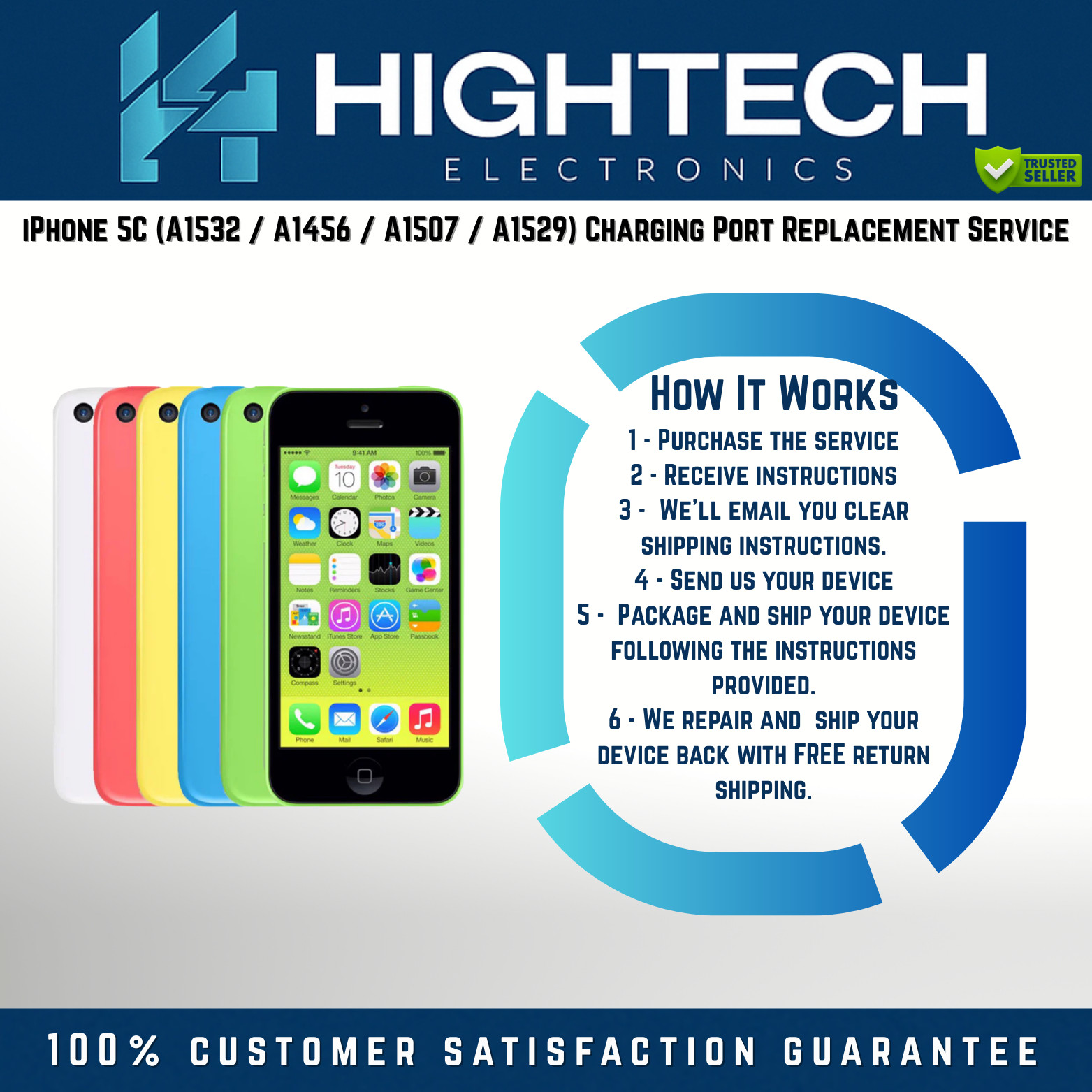 iPhone 5C  Charging Port Replacement Service Repair