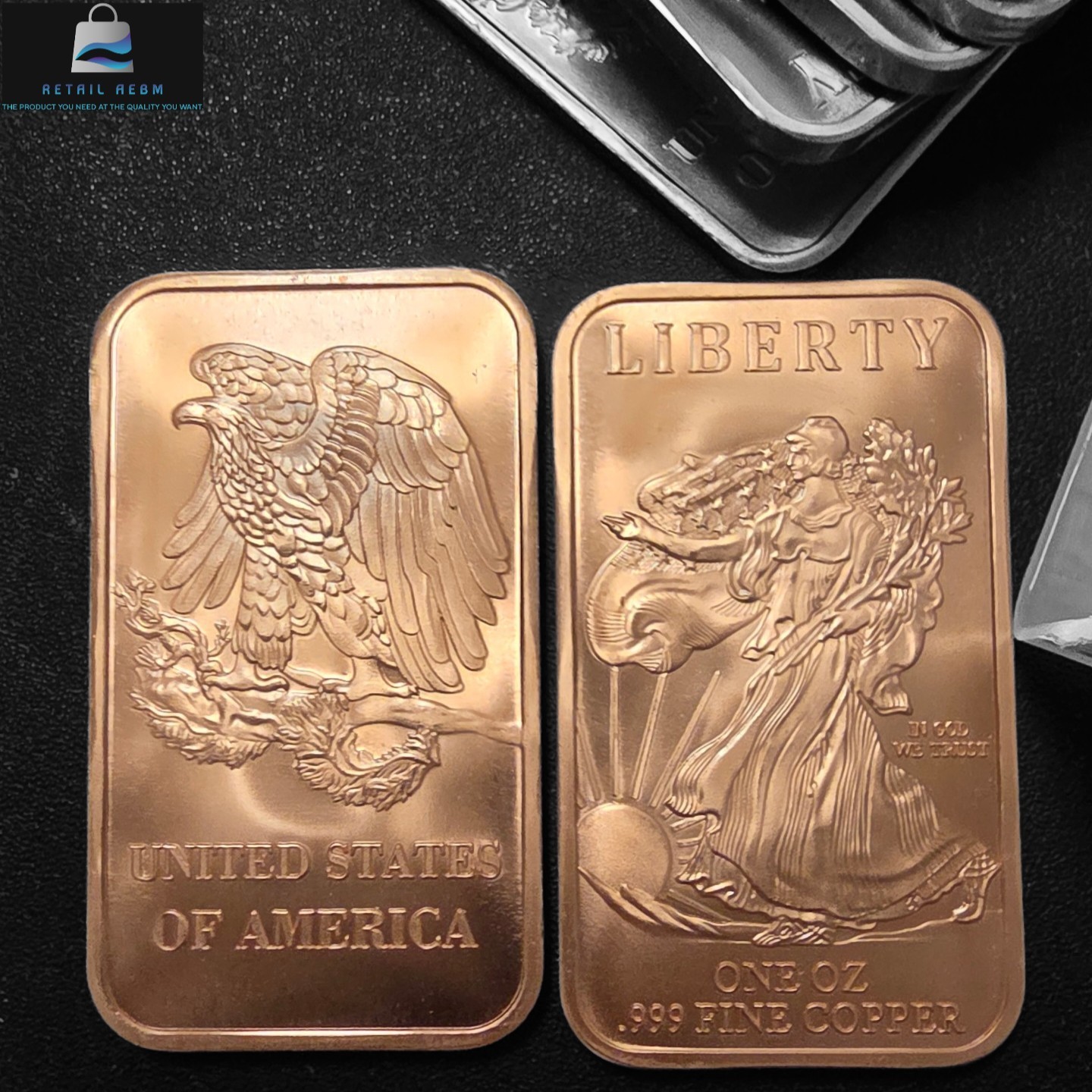 20 Pack – 1 oz Walking Liberty .999 Fine Copper Bars