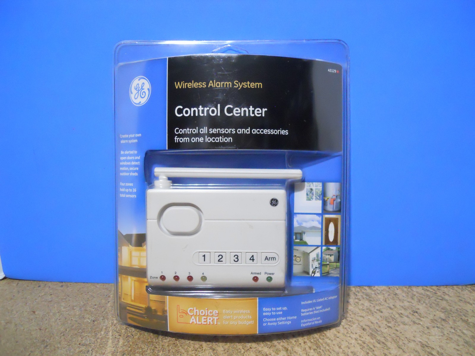 New GE Wireless Alarm System Control Center 45129 Choice Alert
