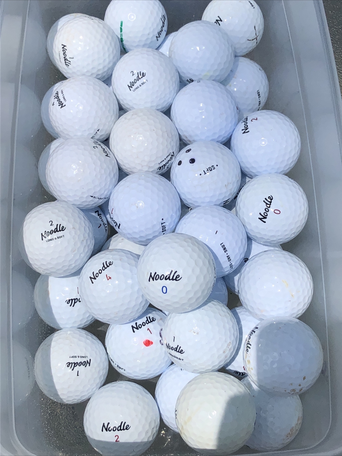 50 Noodle Assorted Models  Golf Balls