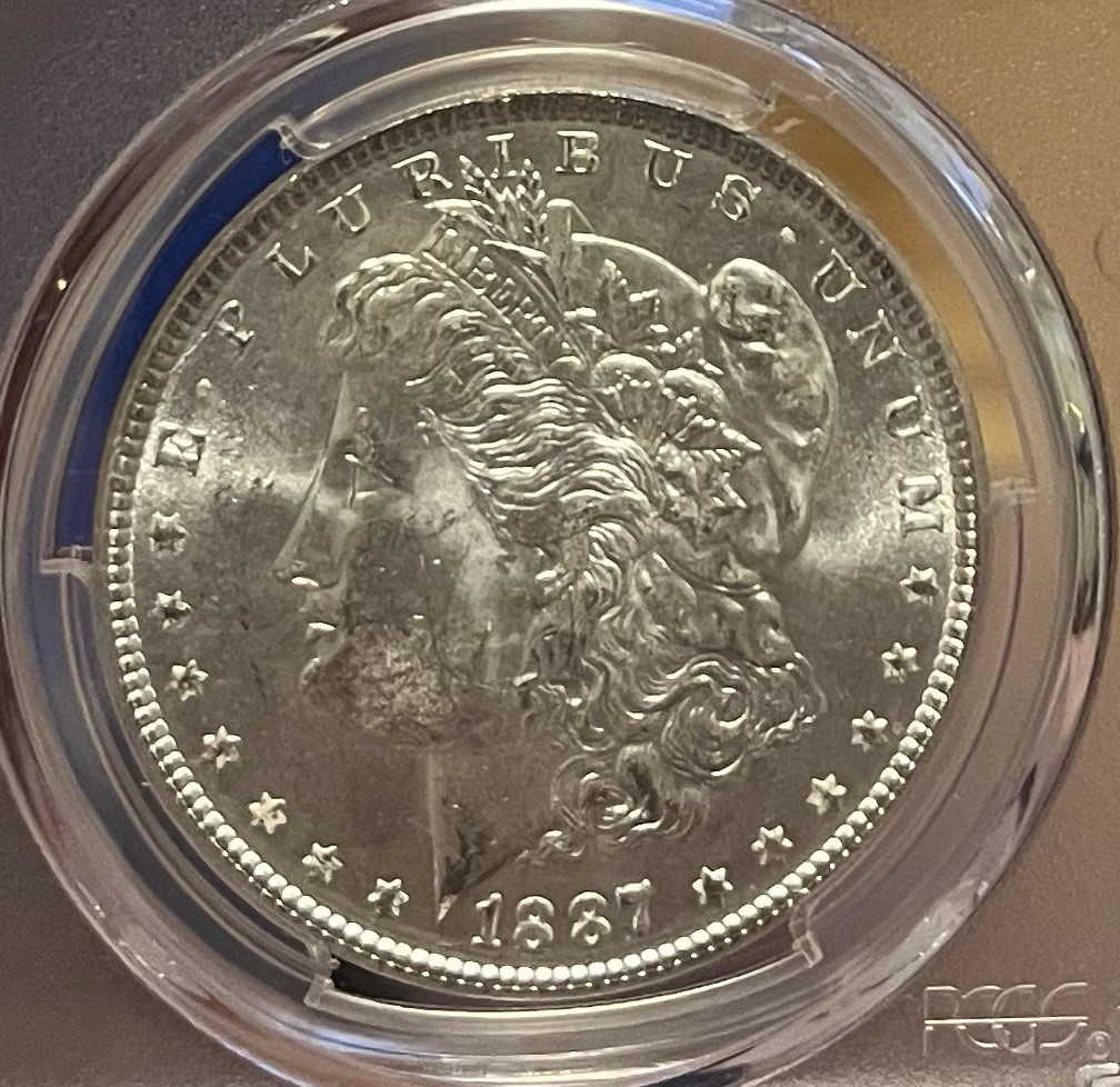 1887 PCGS MS65 Morgan Silver Dollar