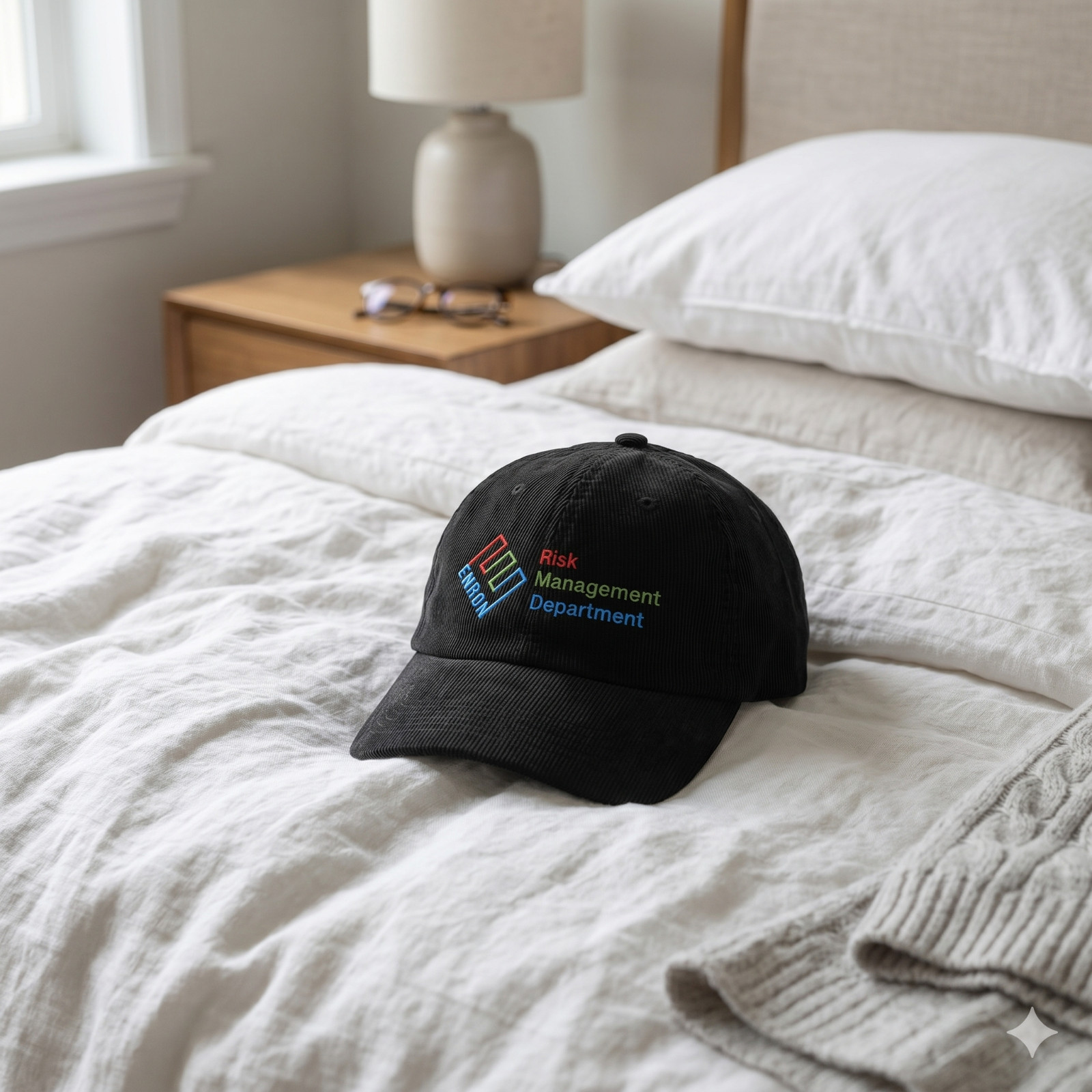 Enron Risk Management Department Embroidered Corduroy Hat