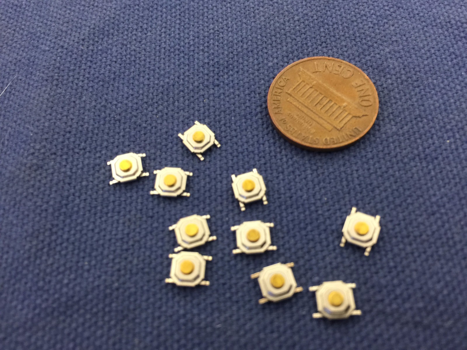 10 Pieces SMT Tactile Tact Push Button Micro Switch Momentary ROHS c10 STAMP
