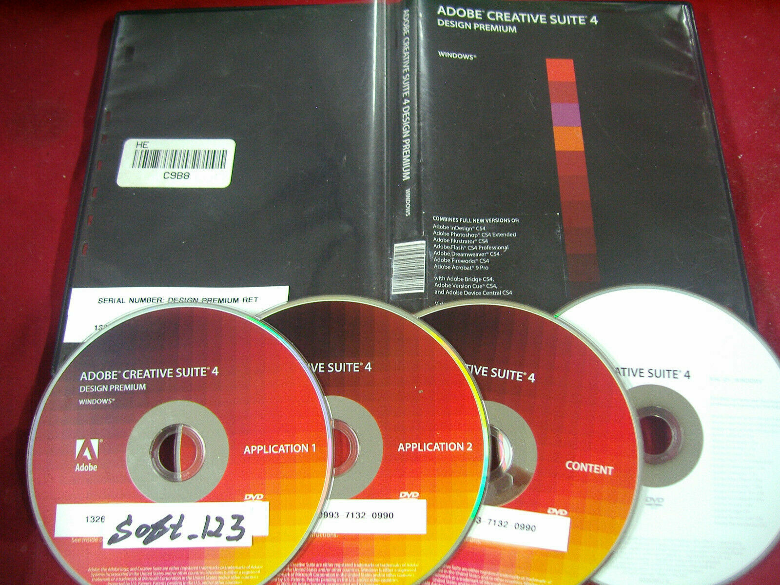 Adobe Creative Suite 4 CS4 Design Premium For Windows PC Full Retai DVD Version
