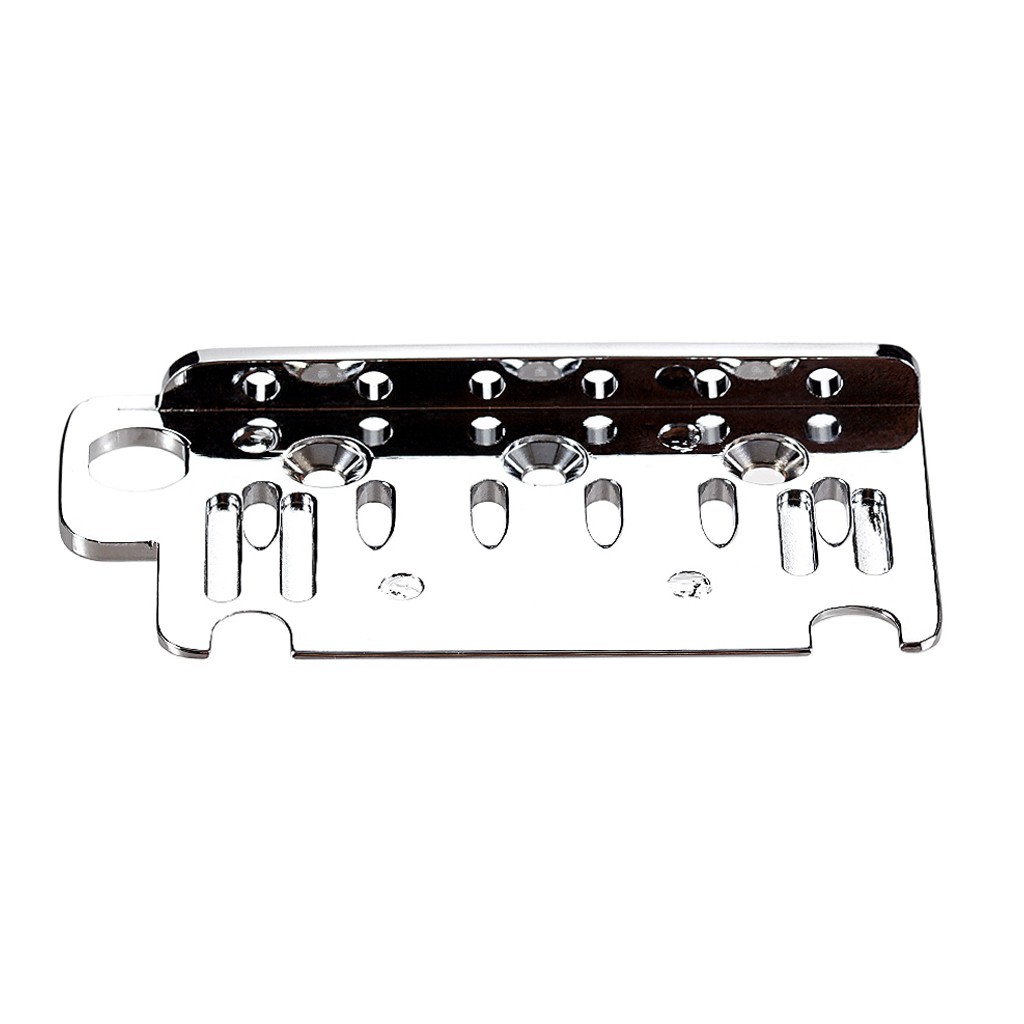 Chrome 6 String Tremolo Bridge Plate for Stratocaster ST 54mm String Spacing