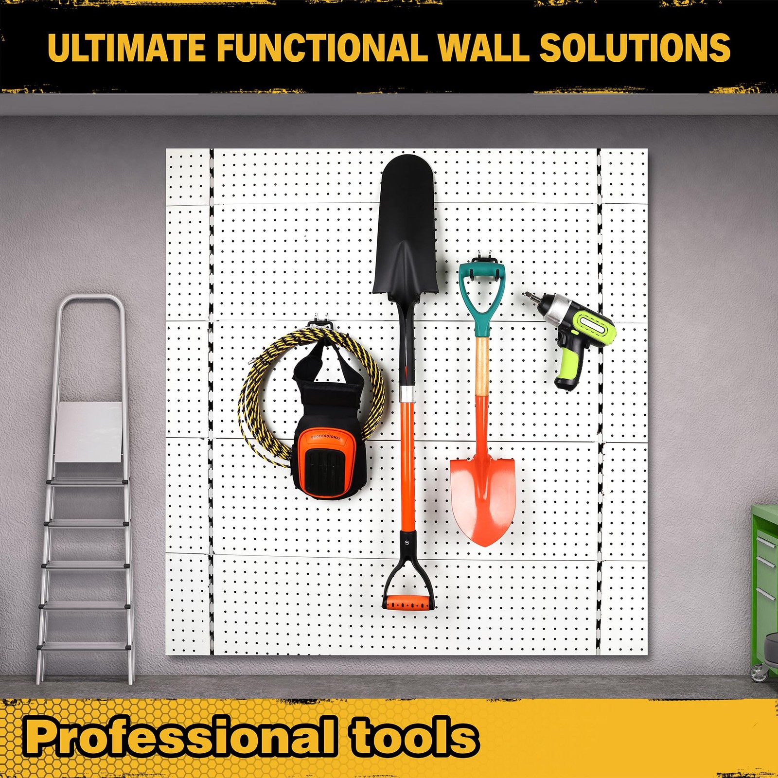 4-Piece Flat Pegboard Hooks Peg Board Organizer Accessories for Hanging Fit 1