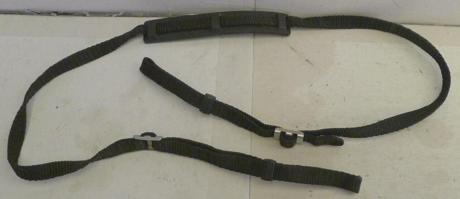 Pentax Adjustable Nylon 1 7/16" Camera Neck Strap Black W/Metal Adjusters - S24