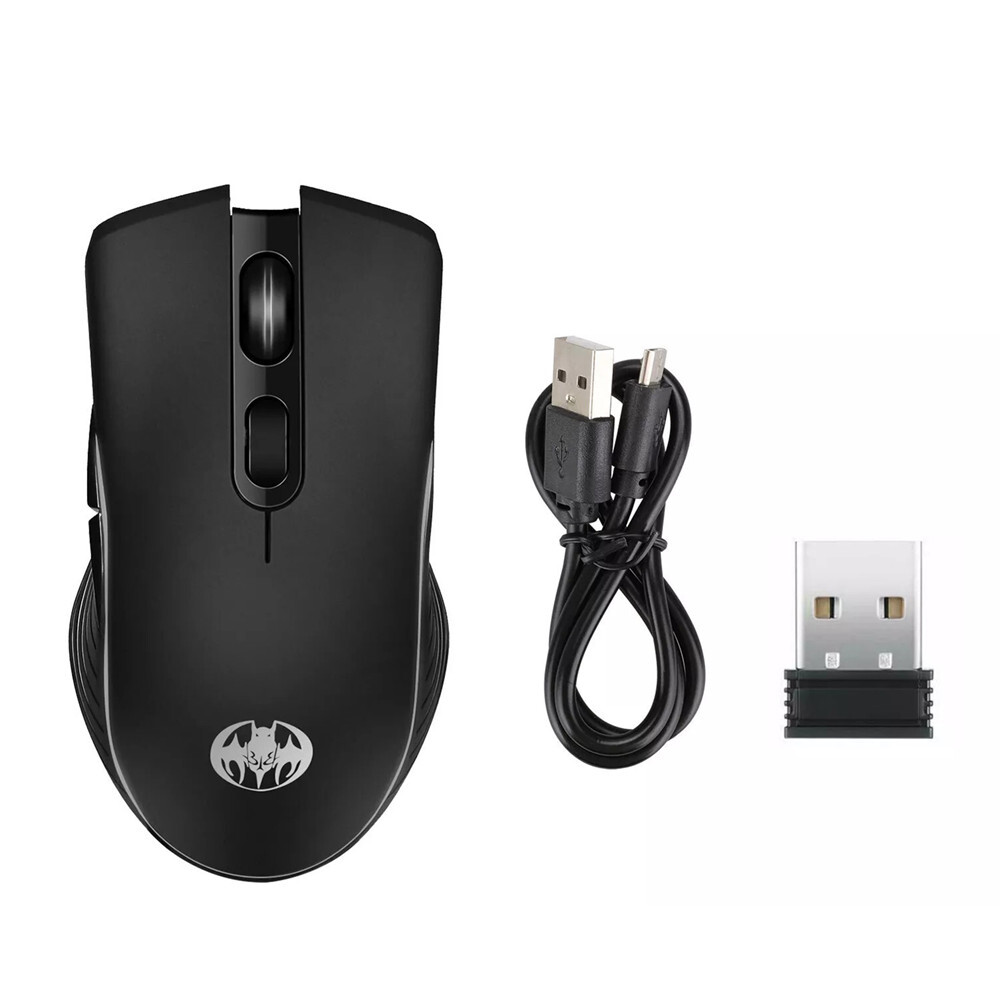 Gaming Mouse 7 Color LED Backlight Wireless USB Rechargeable Optical Mice For PC