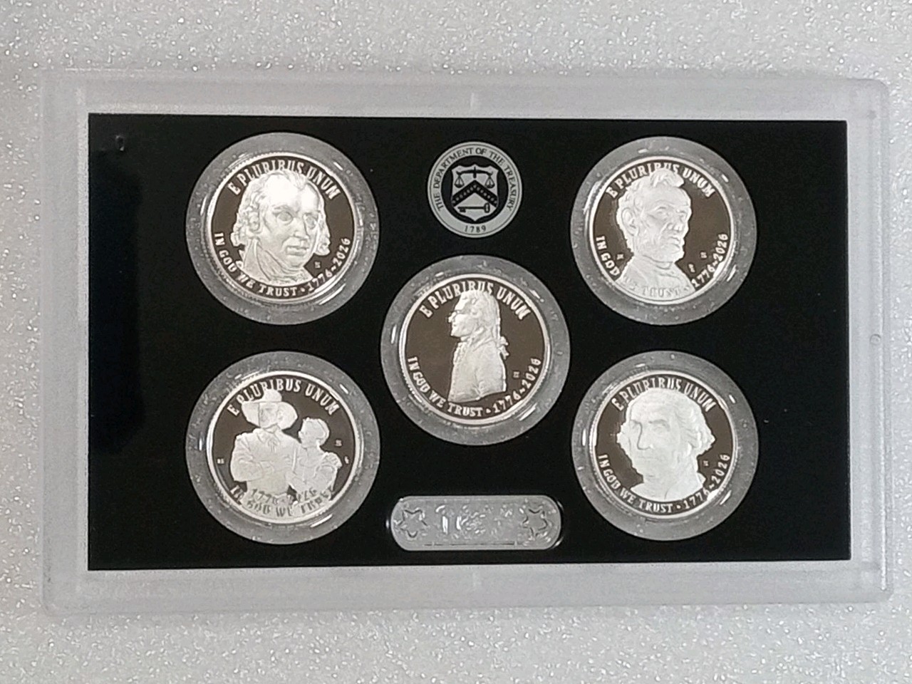 1776-2026 S Silver Proof Five Quarter Set from Silver Proof Set - SHIPS FAST!