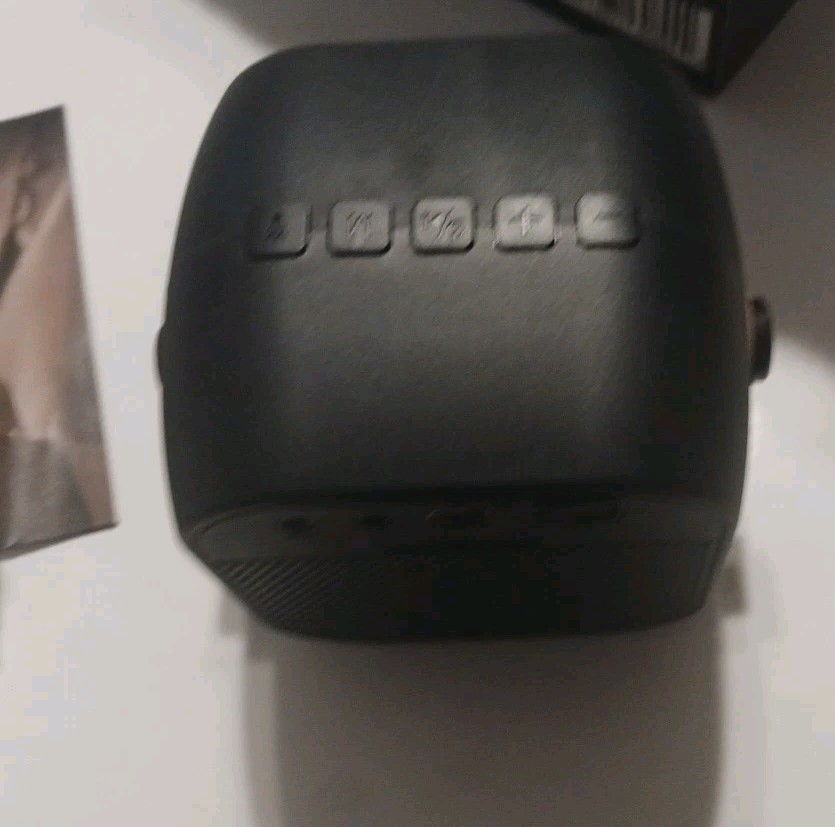 Mini Karaoke Machine, Portable Bluetooth Speaker 2 Mics, Black 2 Mics