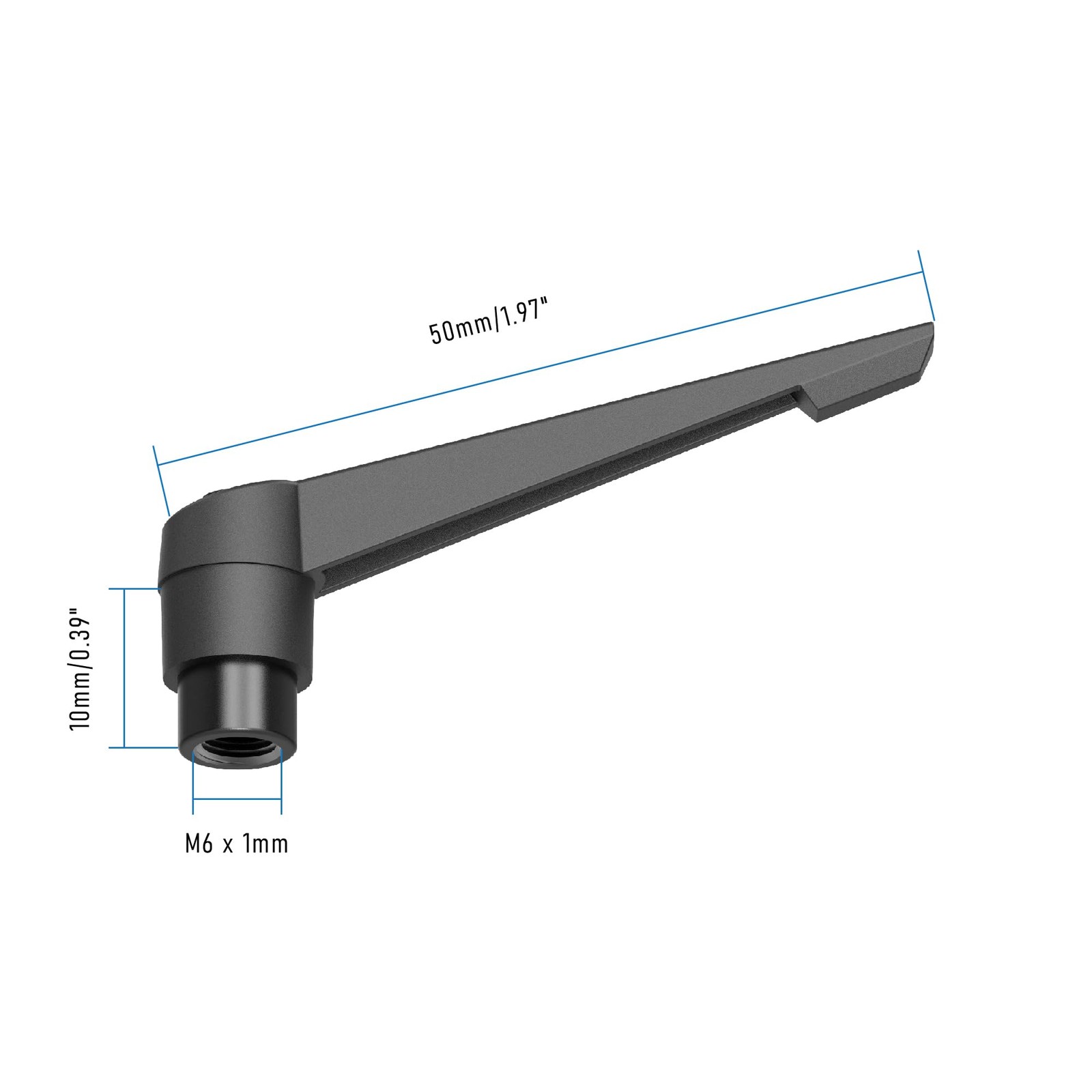 Adjustable Clamping Lever Handles M6 Female Thread Knobs Rotating Push Button