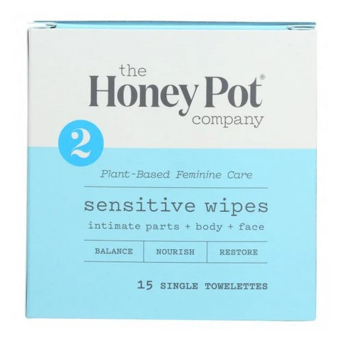 Sensitive Feminine Wipes  15 Count By The Honey Pot