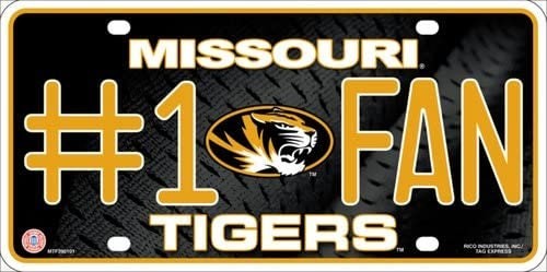 MISSOURI TIGERS Fan Metal License Plate Sign ~ BUY 2 GET 1 FREE!