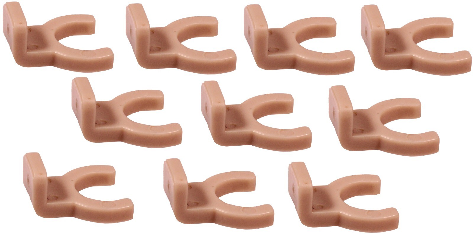 Ivory Plastic Mounting Bracket - Clips onto Night Light Module | 10 Pack