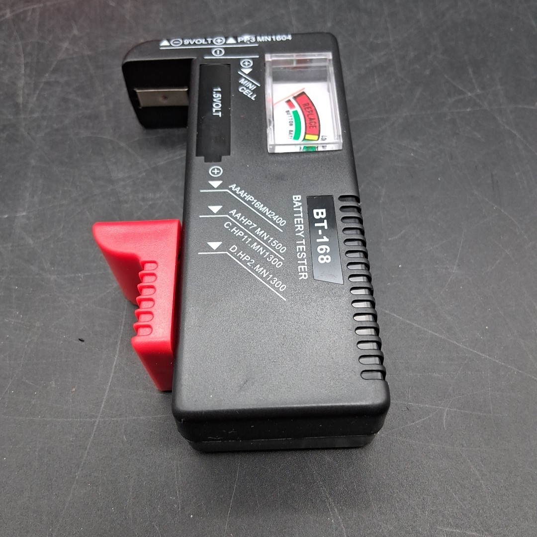 Universal Battery Tester for AA AAA C D 9V Button Cells Small Volt Checker 1pk