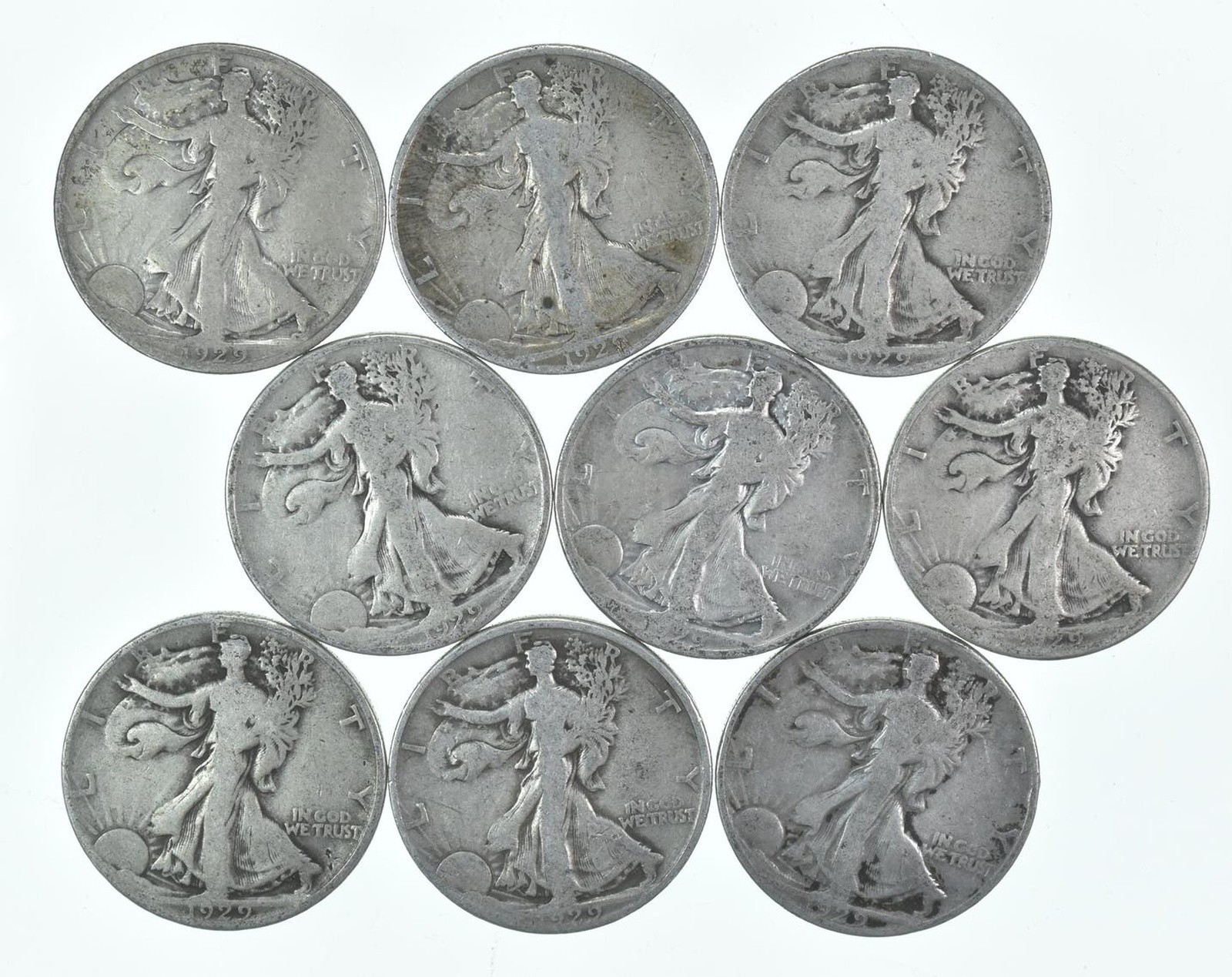 1929-D Walking Liberty Half Dollar CIRC 90% Silver