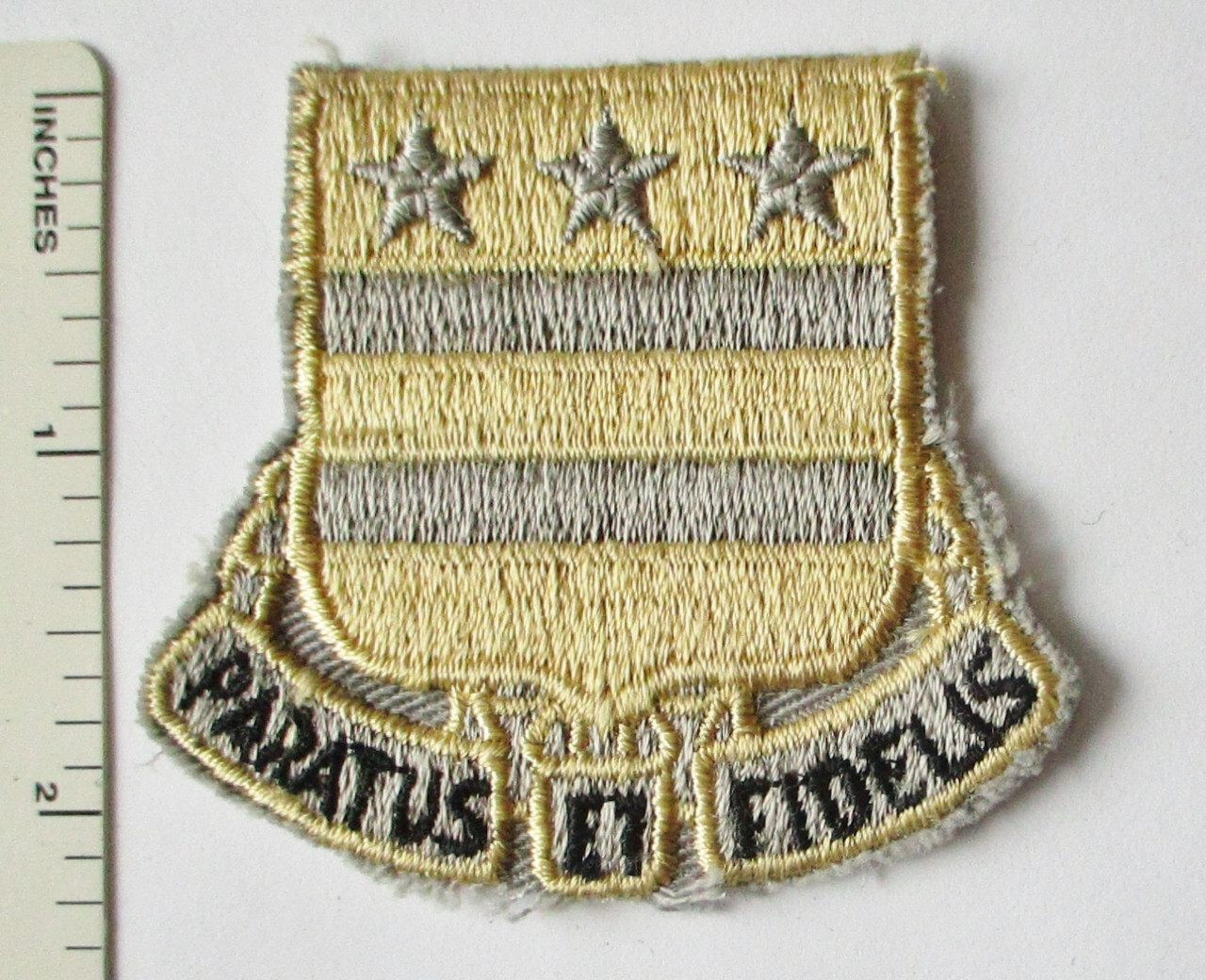 Older Vintage 258th ARTILLERY US ARMY Pocket PATCH Variation Cut Edge Original