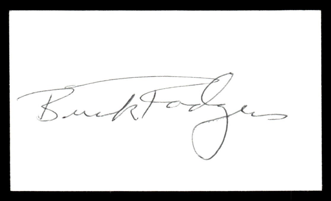 Buck Rodgers Angels Baseball Signed 2 x 3.5" Business Card Auto *BC83