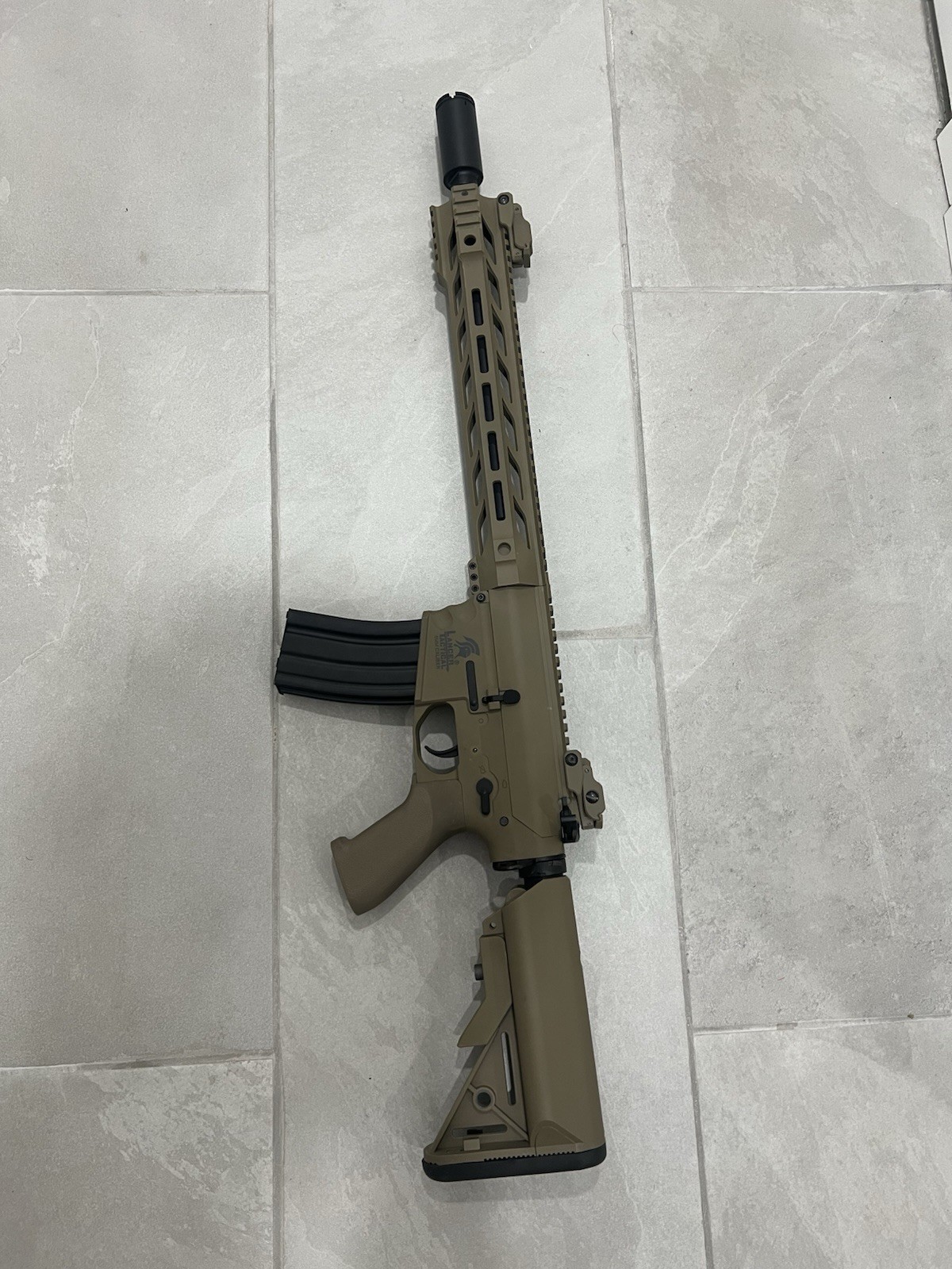 Lancer Tactical SPR Gen 2 M4 Interceptor AEG Airsoft Rifle - Tan (‎LT-25T-G2)
