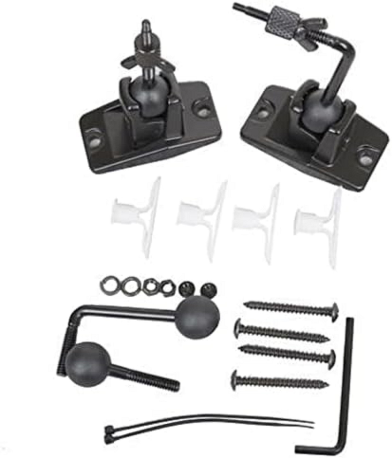 Speaker Wall Ceiling Mount Bracket One Pair for Universal Satellite, Fits Keyhol