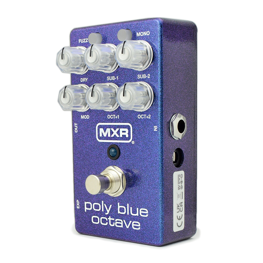 MXR - Poly Blue - Octave - Guitar Effects Pedal - M306 - Pitch Shift, Fuzz, Mod