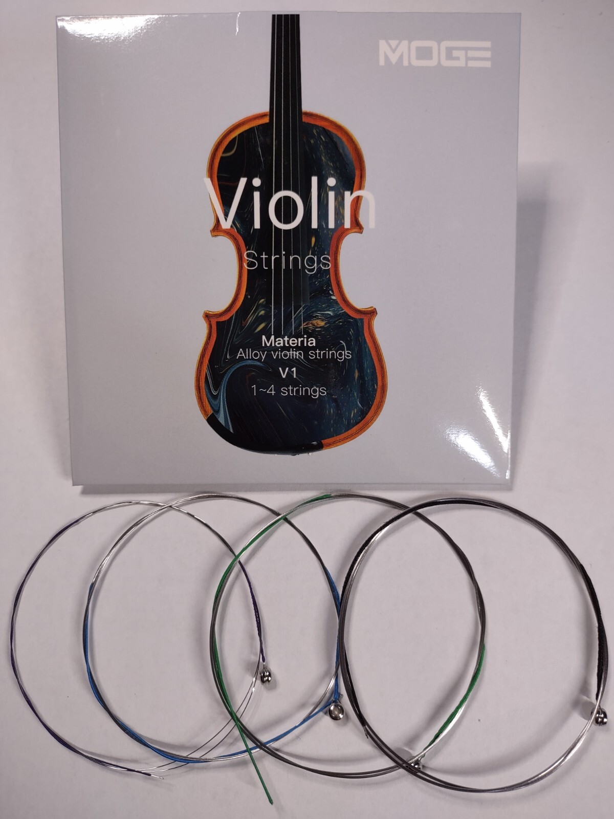 MOGE String Sets, Tuner & Accessories Starter Kit for Violin