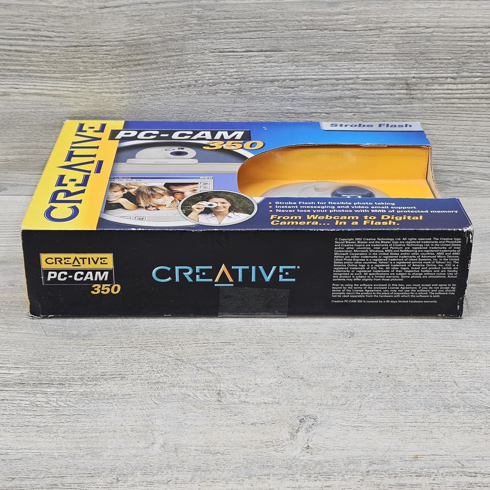 Creative PC-CAM 350 Webcam & Digital Camera with Strobe Flash USB 8MB Memory NEW