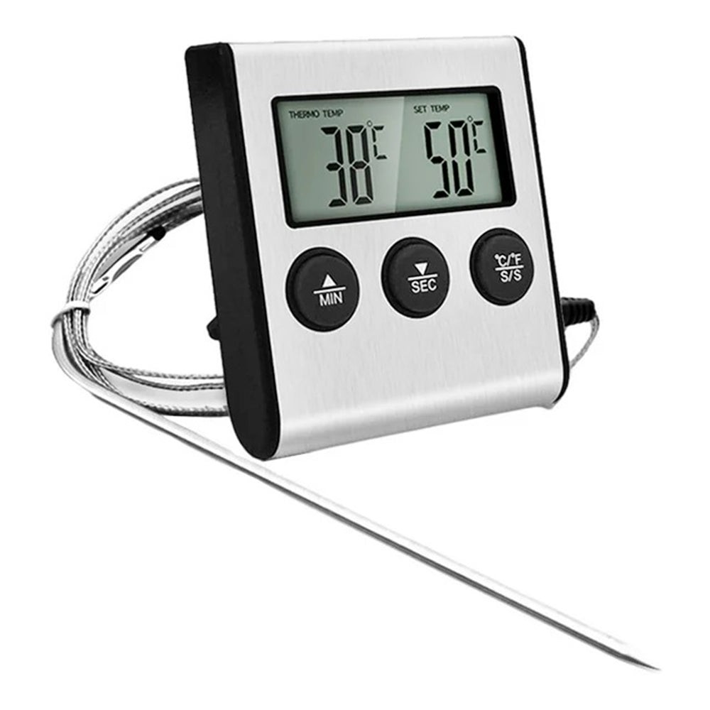 Digital Thermometer w/ Stainless 4mm Probe Fit Pure Distilling Alcoengine Still