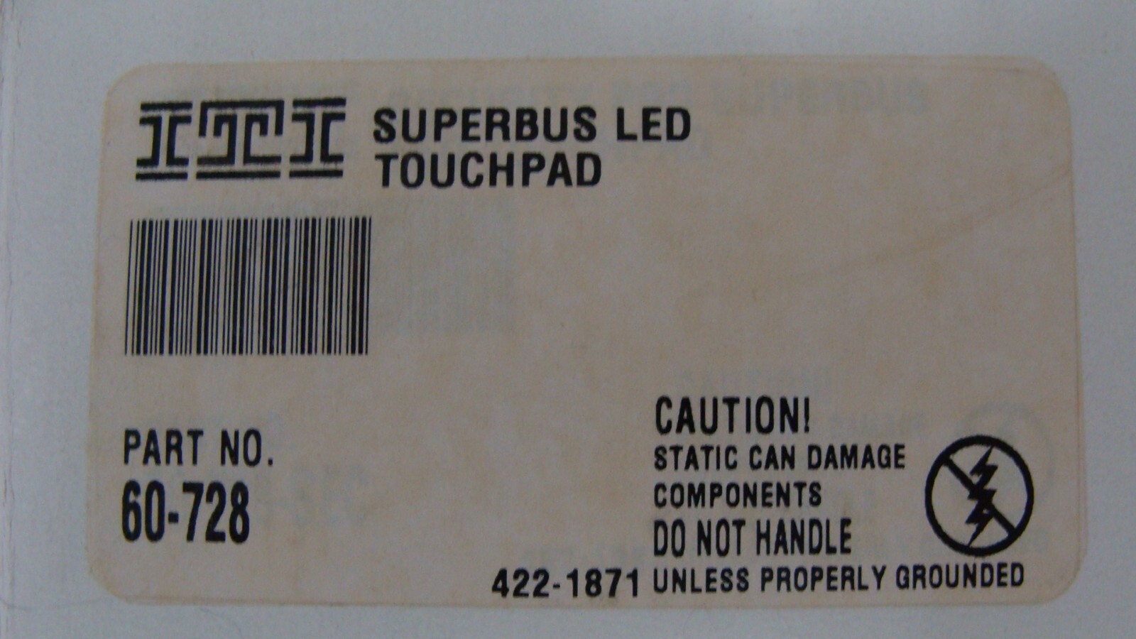 ITI 60-728 Superbus LED Touchpad Keypad NEW NOS