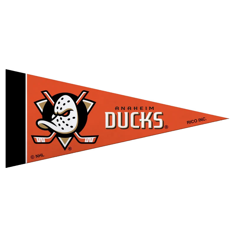 Anaheim Ducks Mini Pennant NHL  4”x9" Wall Decor Flag Hockey LA Decor New
