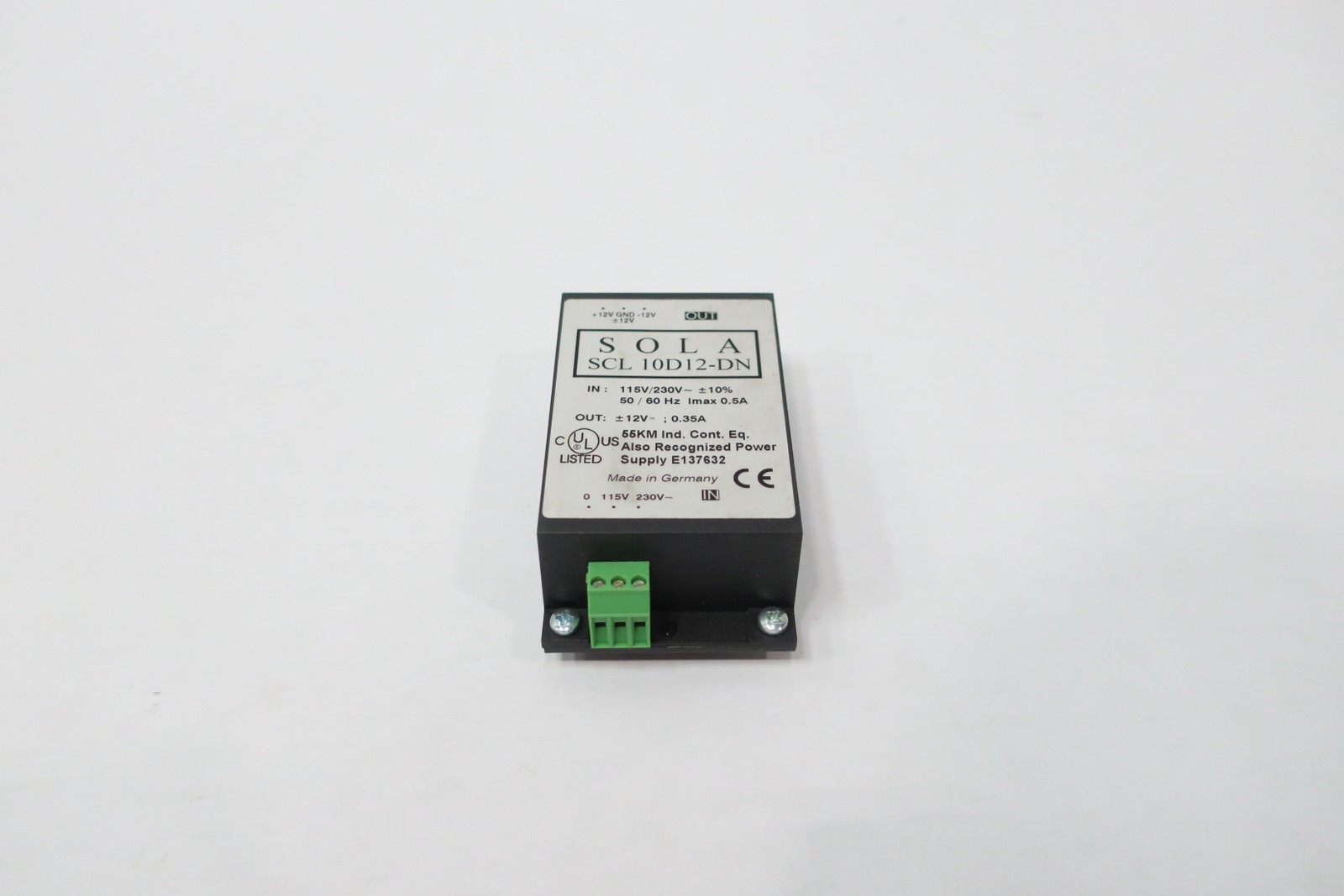 Sola SCL 10D12-DN Power Supply 115/230v-ac 0.35a Amp 12v-dc
