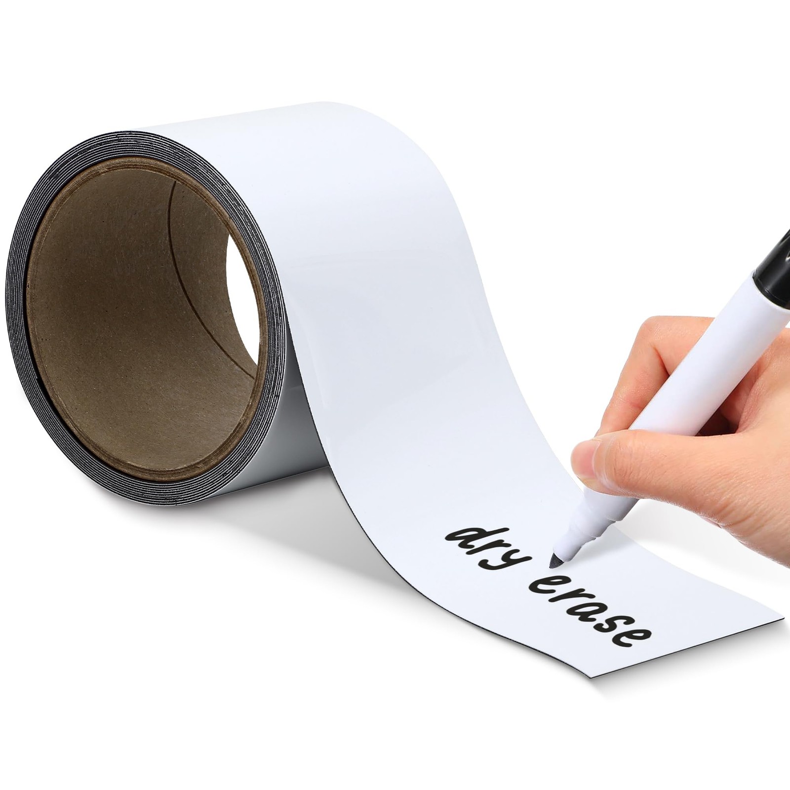 3 Inch x 10Ft Reusable Dry Erase Magnetic Tape Roll for Whiteboards Locker