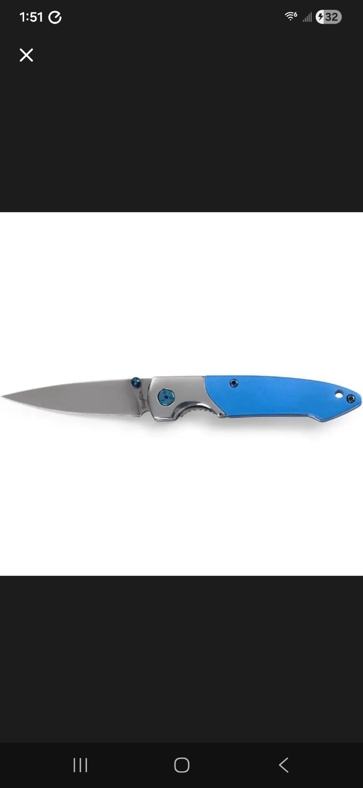 Brighten Blades Womens EDC Knife Blue