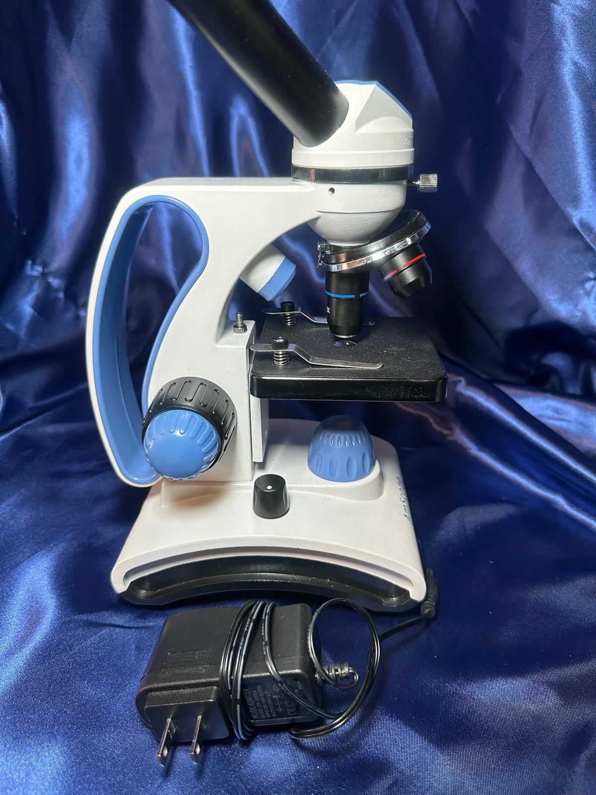 AmScope M50 Style Student Compound Microscope (40X - 1000X Mag) Slide Kit/manual