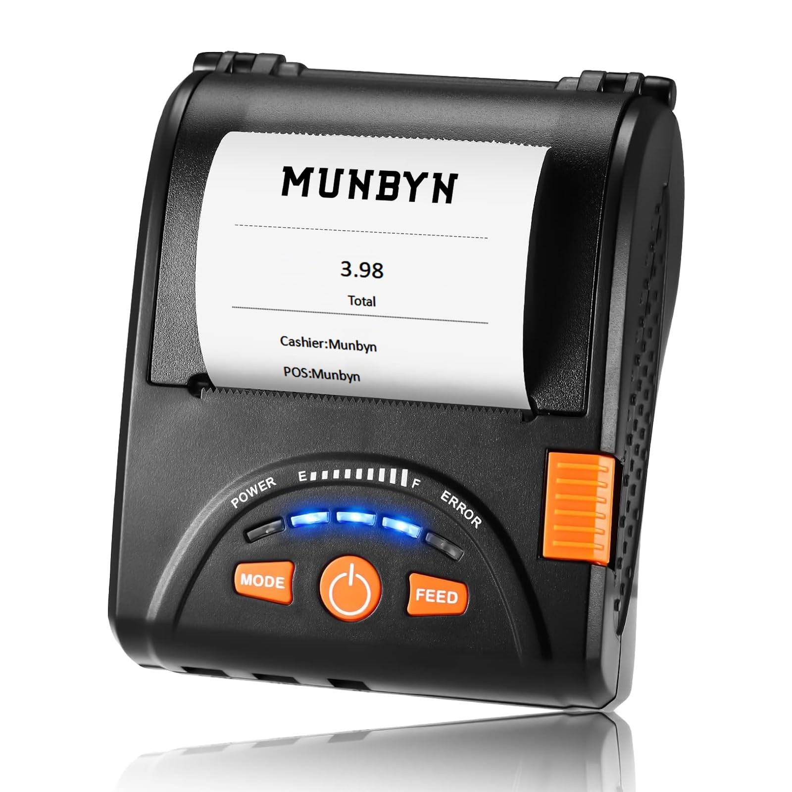MUNBYN Bluetooth Receipt Printer, 58mm Mini POS Receipt Printer, Android 2