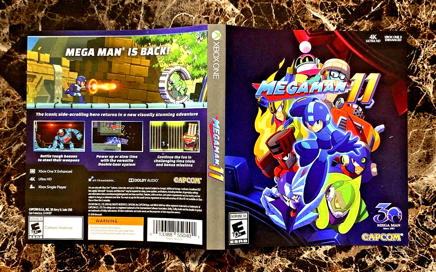 Mega Man 11 Case Cover Art Brand New Authentic Microsoft Xbox One Cover Only