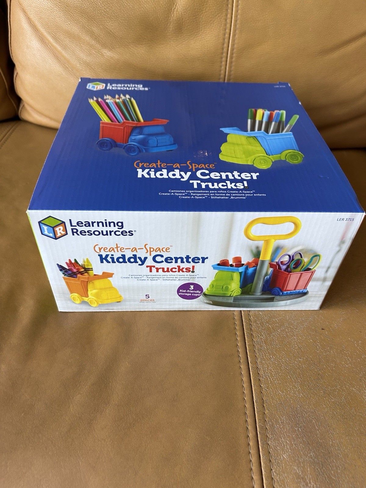 Learning Resources Kiddy Caddy Trucks Organizer Art Supplies Storage