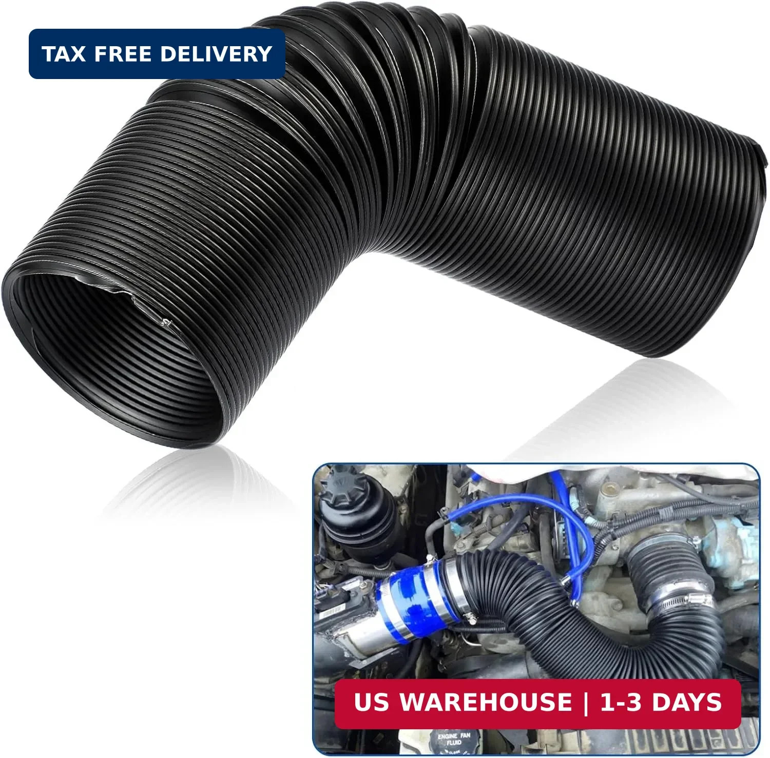 Adjustable Inner Diameter 76mm(3 inch) Outer Diameter 86mm(3.39 inch) Car