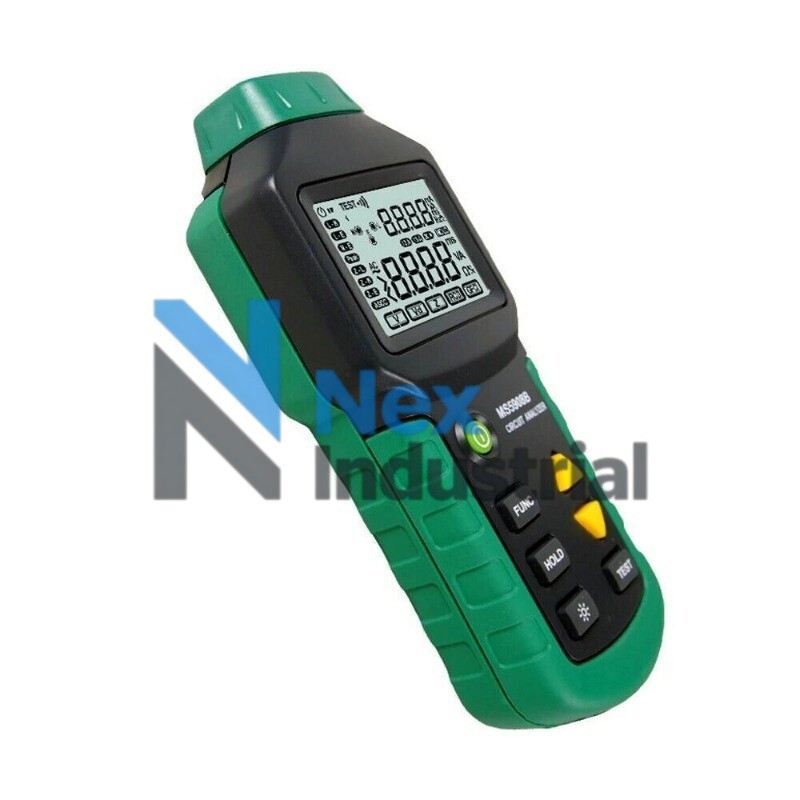 1PC NEW MS5908 LCD Circuit Analyzer True RMS AC Voltage RCD GFCI Socket Tester