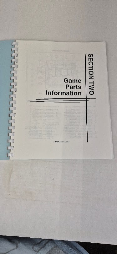 Arcade Manual: JUDGE DREDD - BALLY - 1993 - FREE SHIPPING